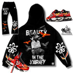 Beauty In The Journey Hoodie Stacked Pants Set
