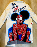 Sky Is Not The Limit - KusTim Kulture Spider Girl Trench Coat